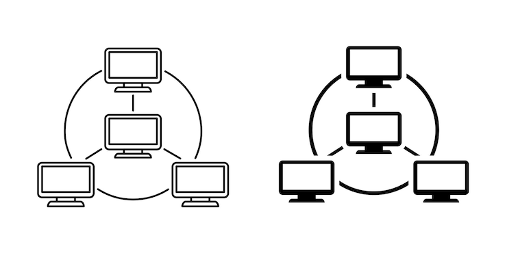 Vektor network icon design template