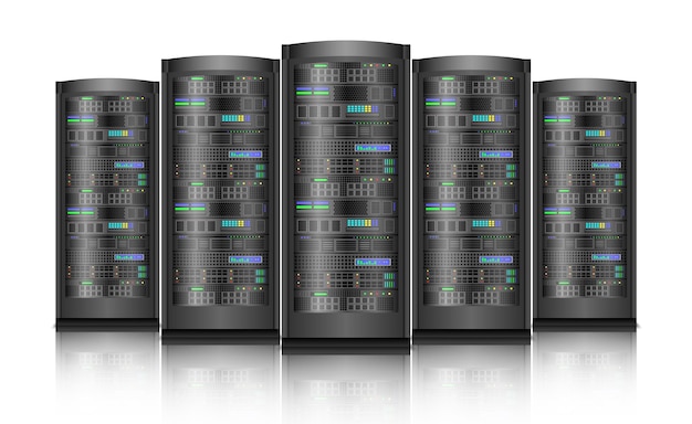 Netzwerkserver Computerhardware isoliert