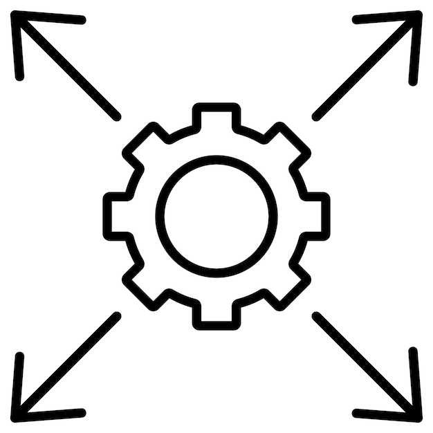 Netzwerkskalabilitäts-Symbol