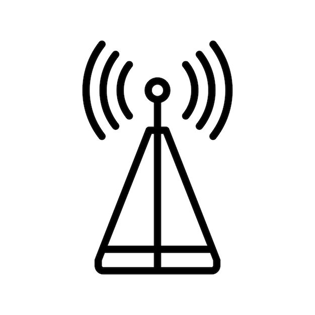 Vektor netzwerkturm-symbol