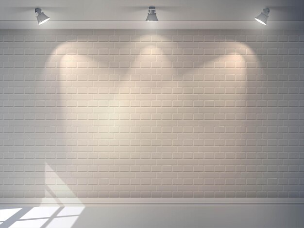 Neue 3D-Leer-Hintergrund-Einstellung mit Beleuchtungslampen Spotlight Foto-Studio grau Hintergrund mit Spot