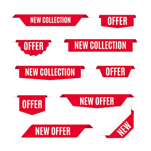 Neue Kollektion bietet Tags und Labels.