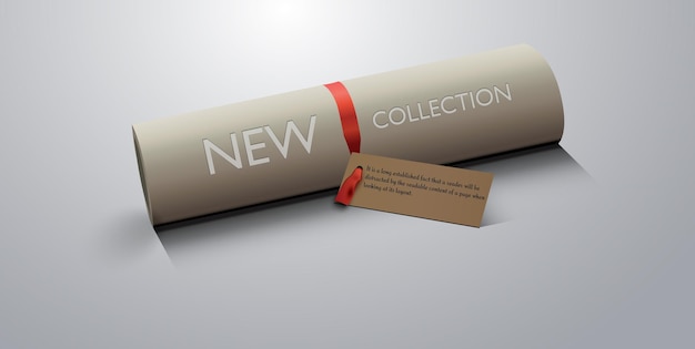 Vektor neue kollektions-tags papirus