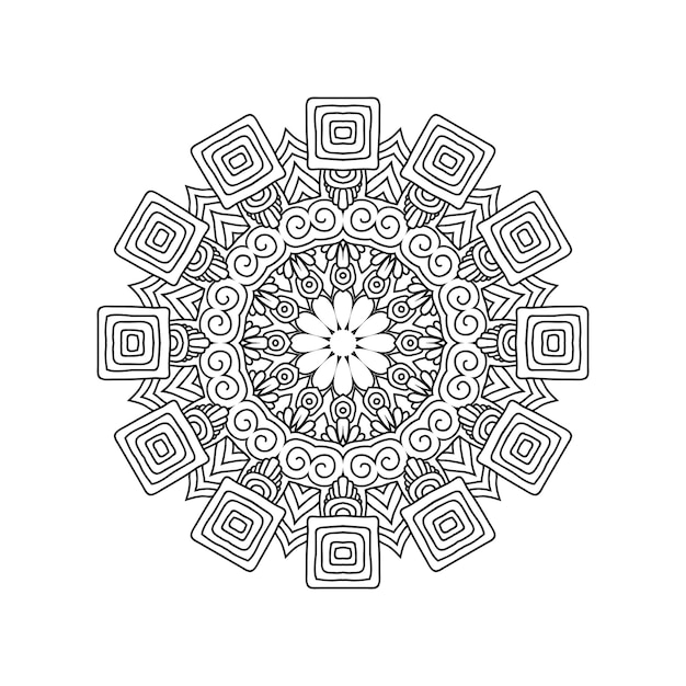 Neue mandala-art-designs mit vektorillustration