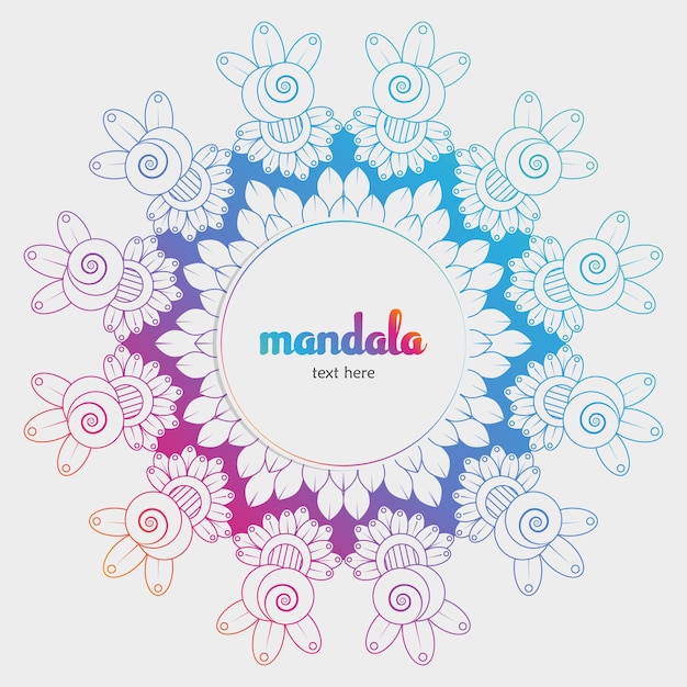 Neuer mandala-hintergrund