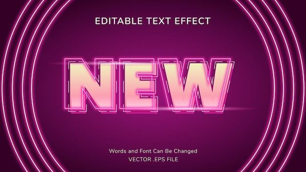 Neuer pink glow texteffekt