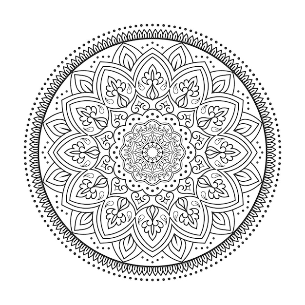 Neues Mandala-Design Florales Mandala-Design Dekoratives Mandala-Design