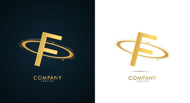 Neues modernes Luxus-Logo-Design mit goldener Farbe