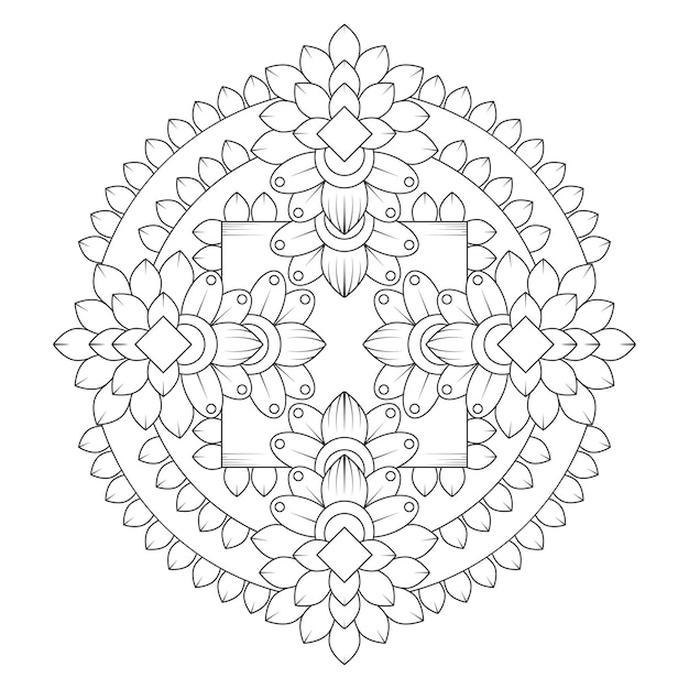 Neues vektor-mandala-design