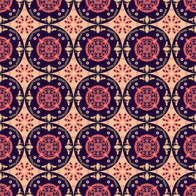 Neujahr floral seamless pattern hintergrund garten natur damask aboriginal ornament art