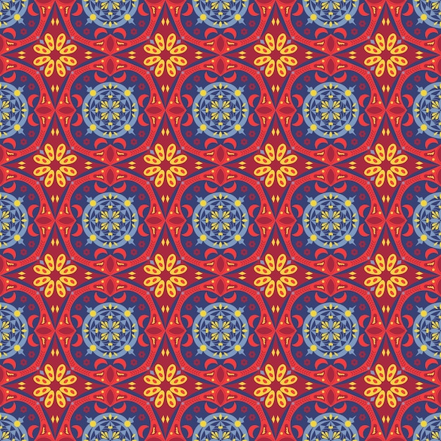 Neujahr floral seamless pattern hintergrund garten natur damask aboriginal ornament art