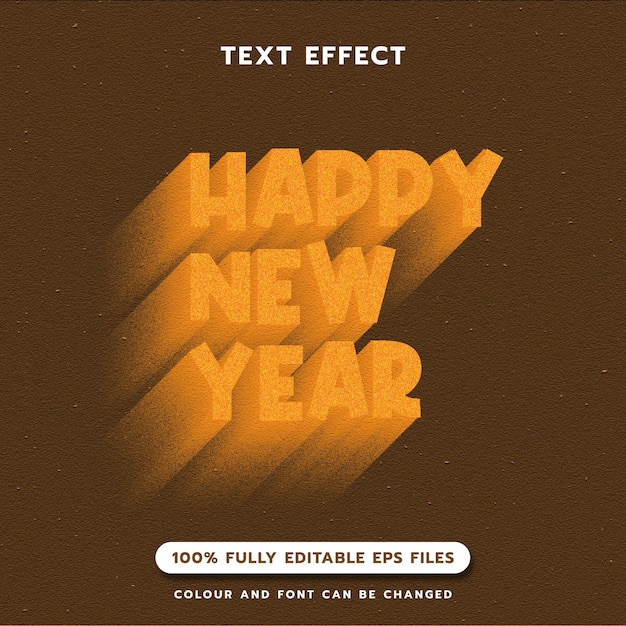 Neujahrs-Text-Effekt
