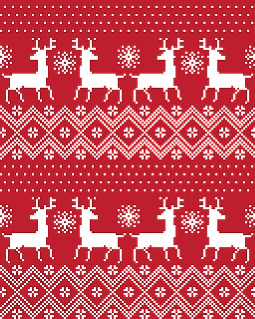 Neujahrs-Weihnachtsmusterpixel