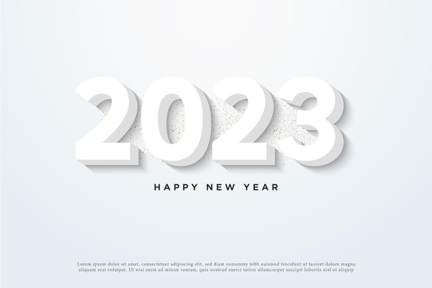 neujahrsfeier 2023 mit weißem farbkonzept.