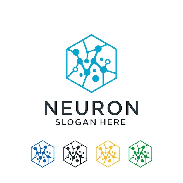 Neuron-logo-symbol-vektorbild