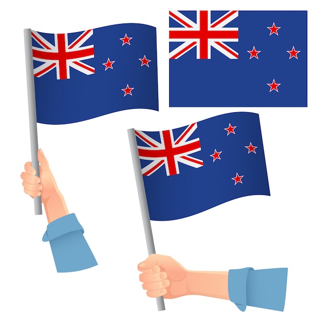 Neuseeländische flagge im handset