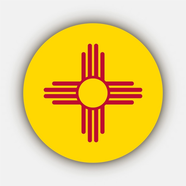 Vektor new mexico staatsflagge vektor-illustration