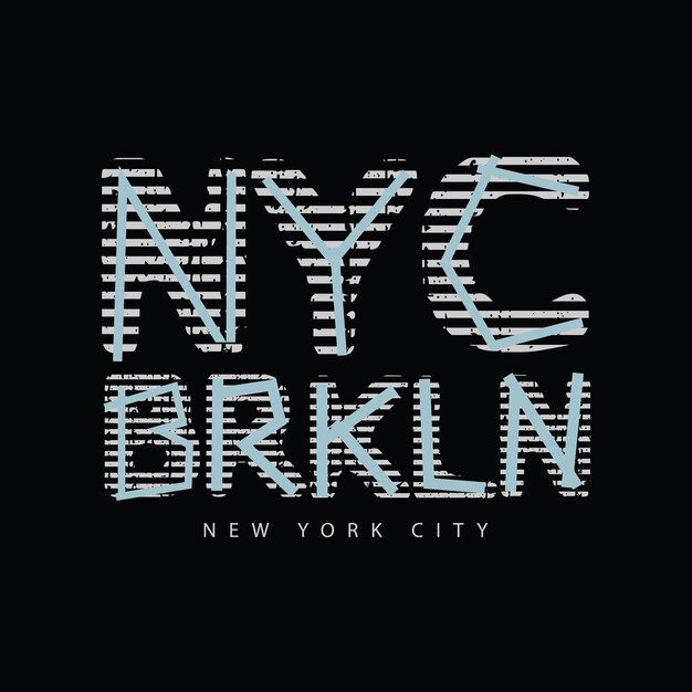 New york brookklyn vektorillustration und typografie, perfekt für t-shirts, hoodies, drucke usw