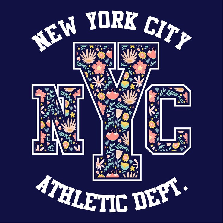New York City sportlich Universität College Abzeichen