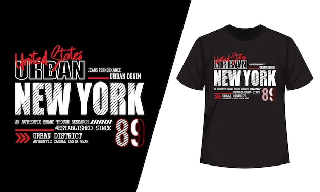 New york city streetwear t-shirt und kleidung