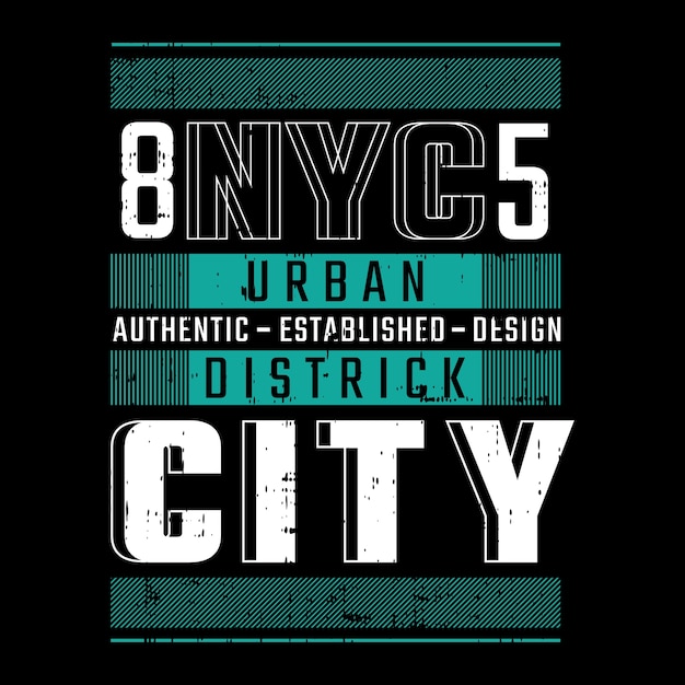 New york city t-shirt typografie design