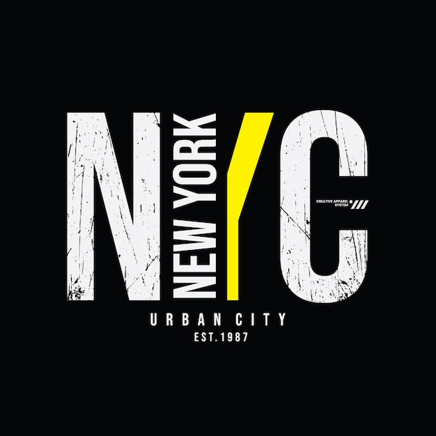 Vektor new york city t-shirt und bekleidungsdesign