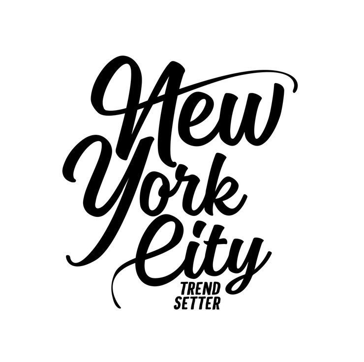 New York City Text New York City T-Shirt Poster