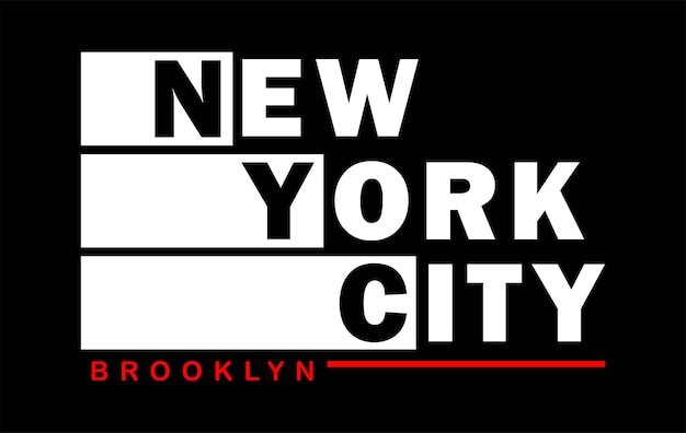 New york city-typografie-designvektor für druckt-shirt