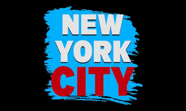 New york city vektor und illustration farbenfrohes t-shirt-design, new york city design.