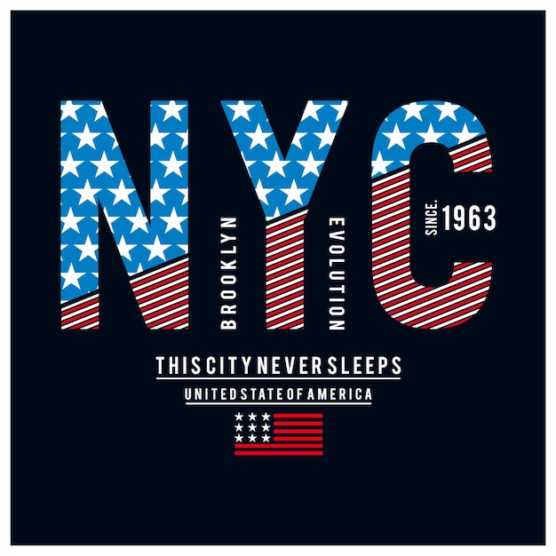 Vektor new york city vereinigte staaten grafikdesign t-shirt vektor