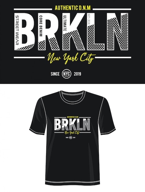 Vektor new- york citytypographie-designt-shirt