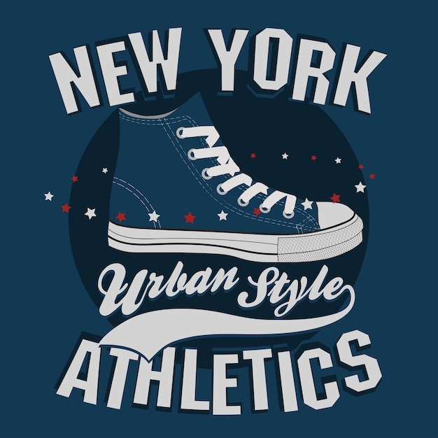 New york t-shirt stempel grafiken, t-shirt druck, sportbekleidung design