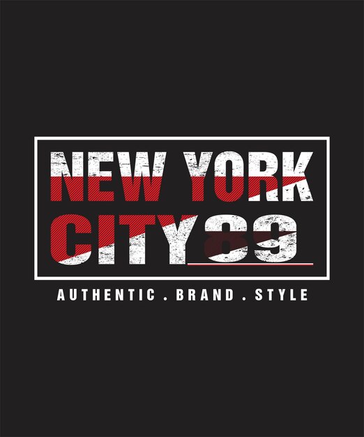 New yorker typografie-t-shirt-designdruck