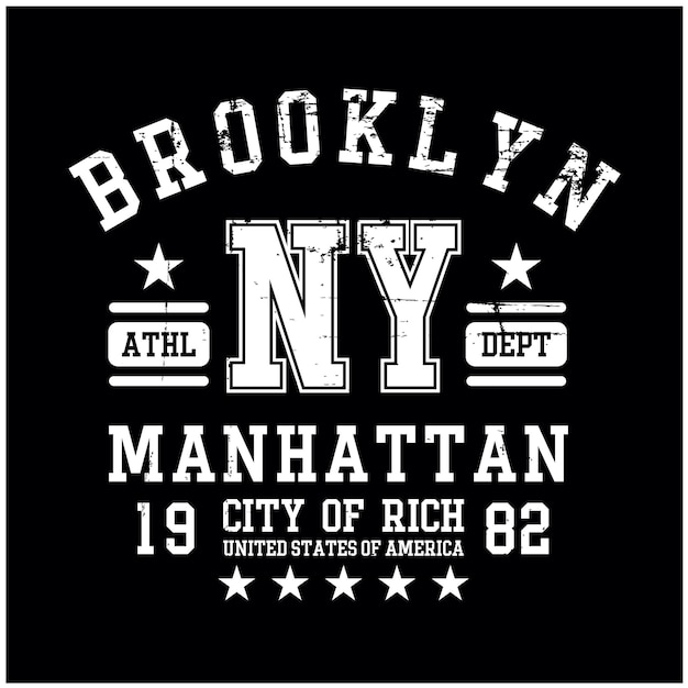 New Yorker Typografie-T-Shirt-Vektordesign