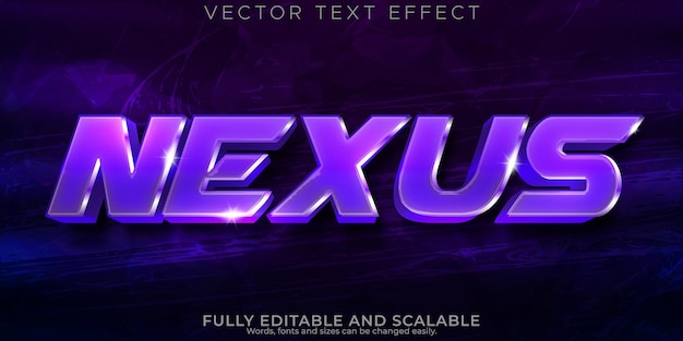 Nexus bearbeitbarer Texteffektraum und Gaming-Textstil