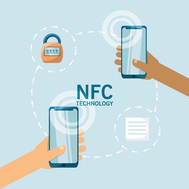 Nfc-zahlungs-design-konzept