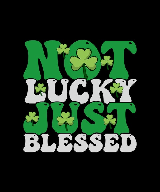 Nicht glücklicher gerade gesegneter st. patrick's day t-shirt entwurf