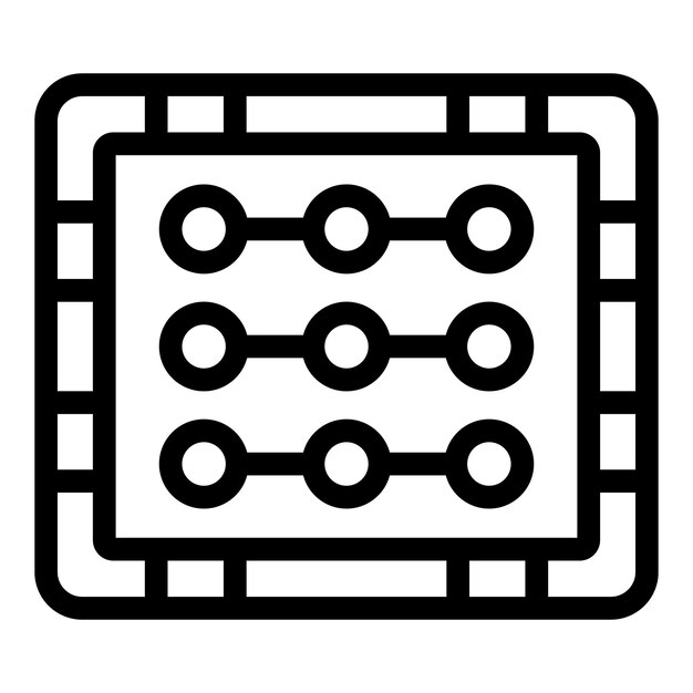 Nicht-Rutsch-Türmatte-Symbol-Umriss-Vektor Willkommen Innenteppich