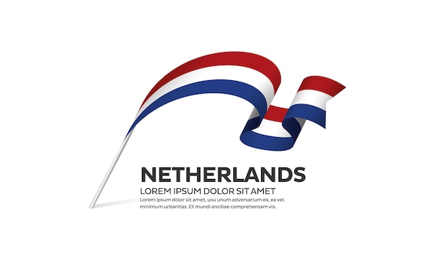 Niederlande flaggenvektor