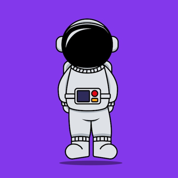 Niedlich, astronout, karikatur, symbol, illustration