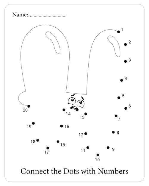 Niedliche Alphabet-Punkt-zu-Punkt-Verbindungs-Malvorlagen für Kinder. Aktivitätsbuch-Alphabet für Kinder
