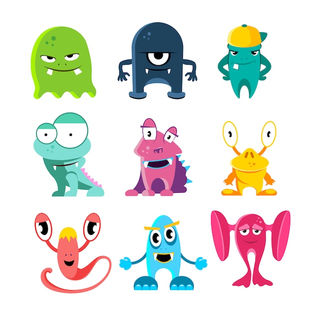 Niedliche Comic-Monster