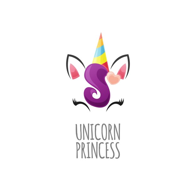 Niedliche einhorn prinzessin