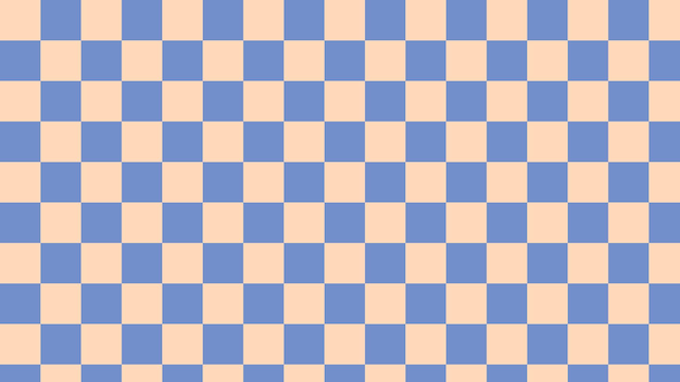 Niedliche gelbe und blaue Schachbrett-Gingham-karierte karierte Tartan-Muster-Hintergrundtapete