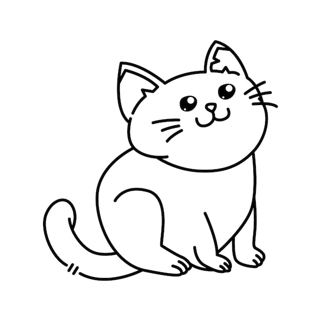 Niedliche Katzenvektorillustration