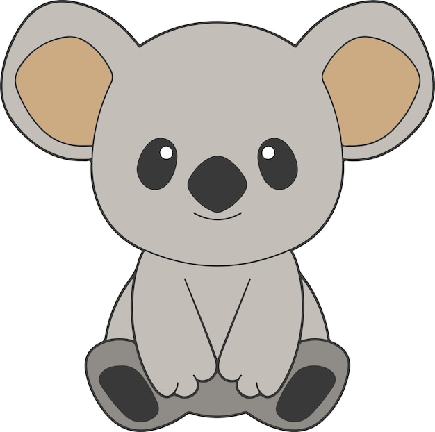 Niedliche koala-cartoon-koala-clipart-vektorillustration