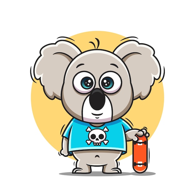 Niedliche koala-cartoon-symbol-vektor-illustration