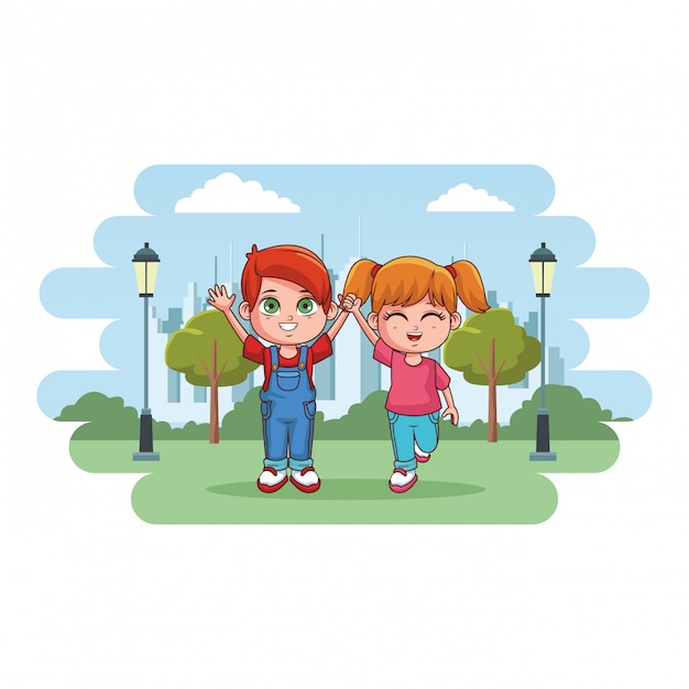 Niedlichen Kinder-Cartoon