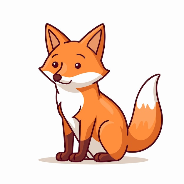 Niedlicher fox-logo-vektor