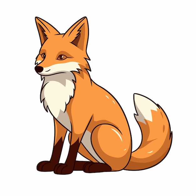 Niedlicher fox-logo-vektor